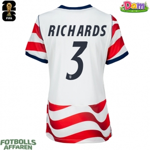 Förenta stater Chris Richards #3 Hemmatröja Kvinnor VM 2026 Kortärmad